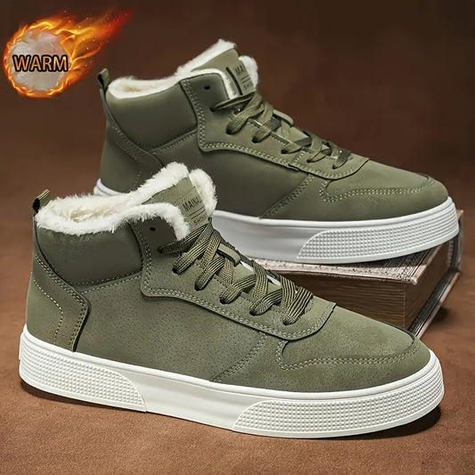 Men'S & Women'S Winter Snow Boots - Heavy-Duty PVC Sole, Warm & Arch Support - All-Season Ankle Boots with Lace-Up Closure - Heavy-Duty Traction Tread, - Ideal For Ice, Snow, Hiking, Winter Boots, Hiking Footwear, Outdoor Foo