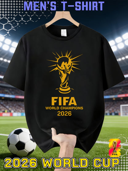 Men's 2026 FIFA World Cup Casual Crew Neck T-Shirt