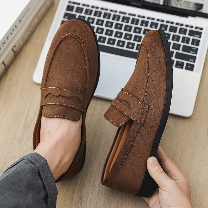 Men's British-Style Slip-On Loafers for Casual & Business