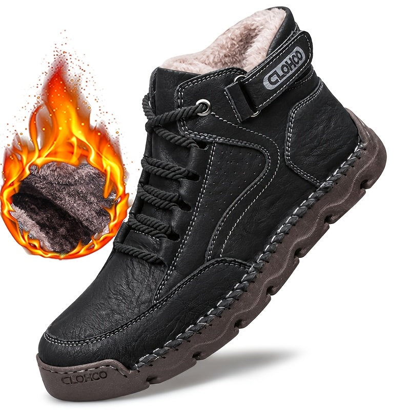 Men's Classic Chukka Boots Soft PU Upper Rubber Sole All-Season