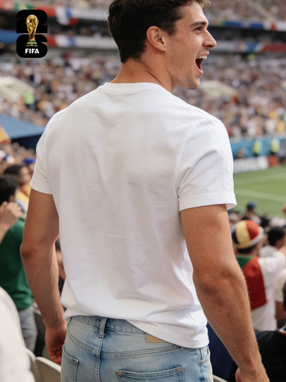 Men's Breathable Summer T-Shirt with FIFA World Cup Print