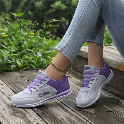 Women'S Breathable Lightweight Running Shoes - Black  Pink Checkered Design, Low-Top Lace-Up Sneakers with EVA Sole for Casual, Travel  Light Jogging, All-Season Comfort, Ladies Sneakers, Stylish Sportswear, Cushioned Suppo