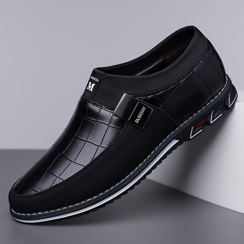 Men's Casual Slip-On Business Loafers with Anti-Slip Sole