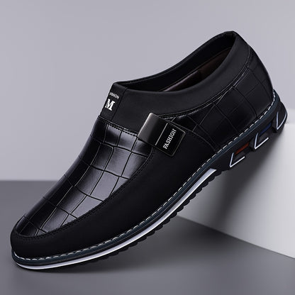 Men's Casual Slip-On Business Loafers with Anti-Slip Sole