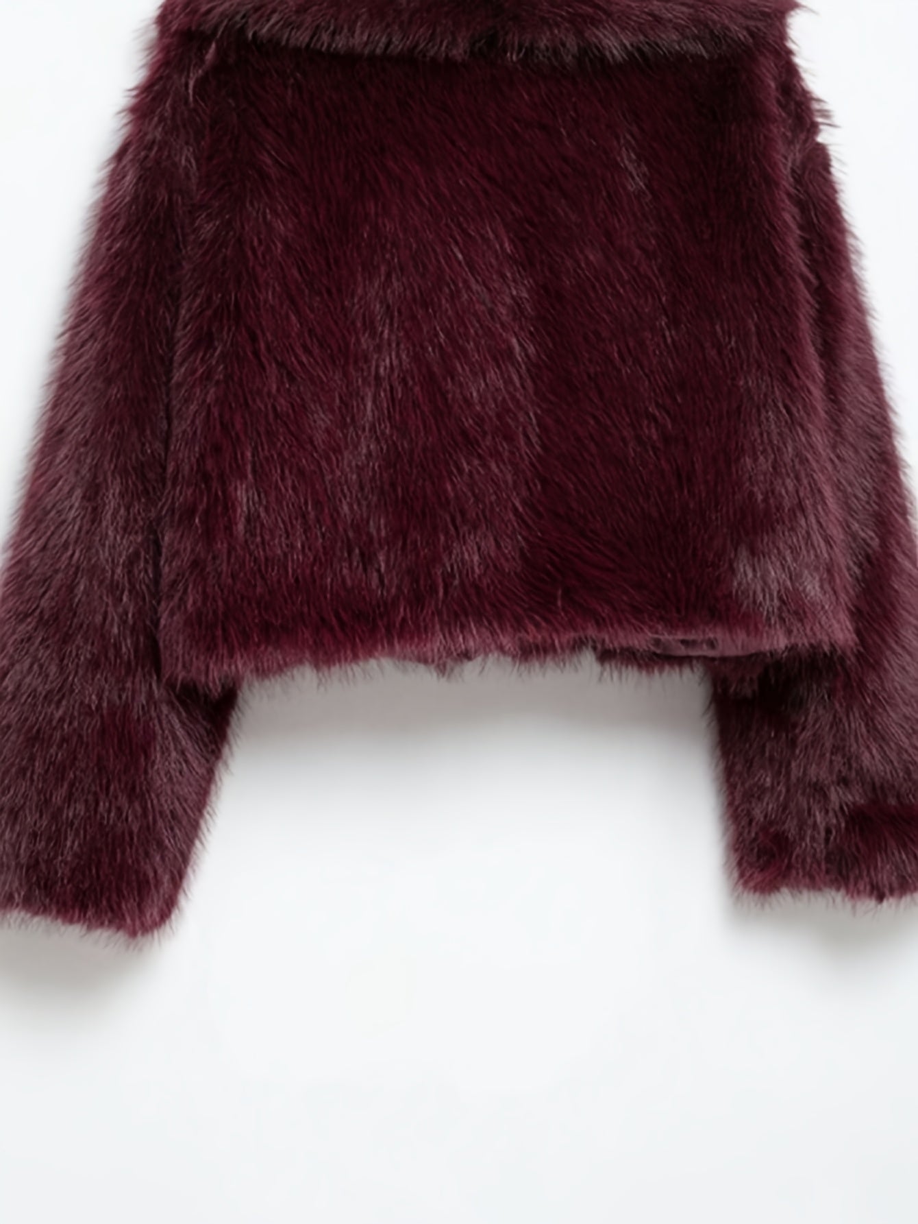 Women'S Thick Fox-like Fur Coat - Elegant Winter Jacket with Button Front Closure, Non-Stretchy Luxury Outerwear for Cold Weather, Chic Coat for Everyday & Formal Events (INDEFEIR), Winter Jacket, Formal Event Attire, Plush T