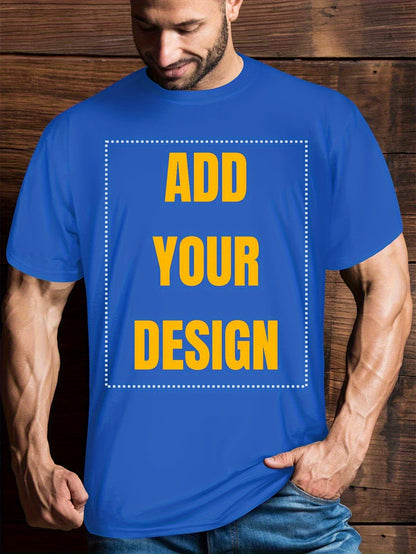 Men's Custom 3D Print T-Shirt - Quick-Dry Breathable Crew Neck