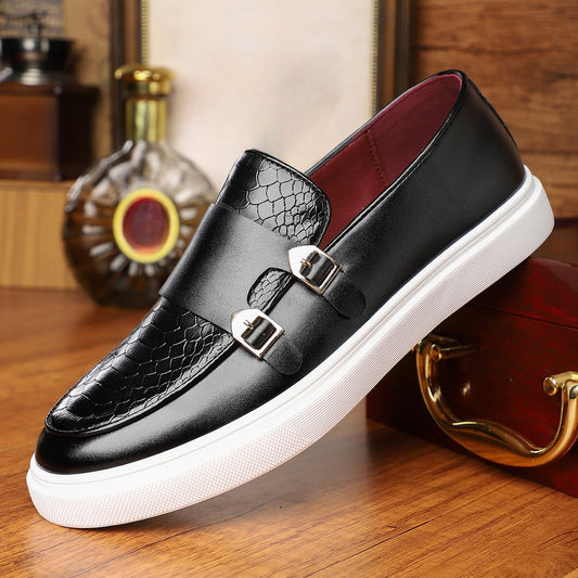 Men's British Style Slip-On Loafers Casual Business Shoes - ayq