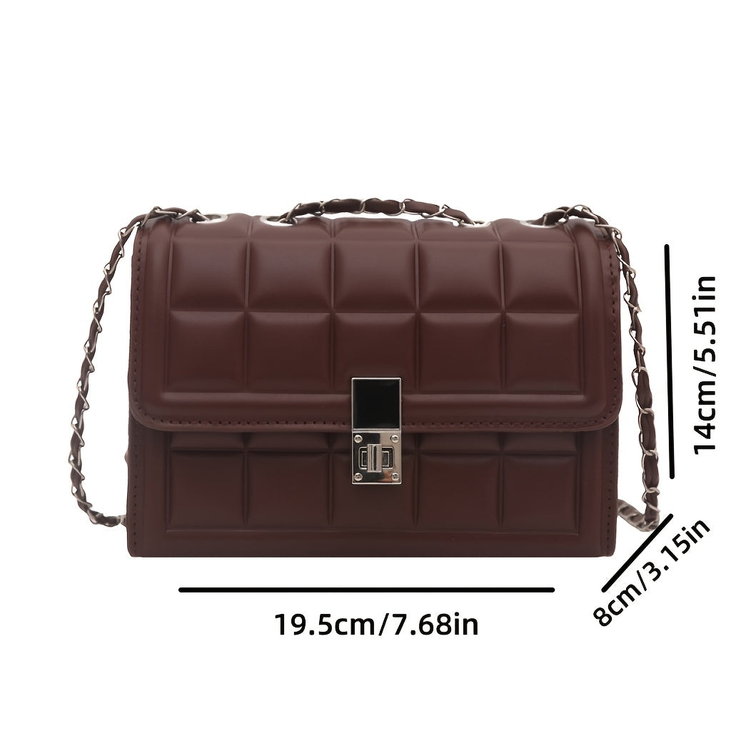 Premium Rhombus Niche Women's Fashion Chain Versatile Shoulder Crossbody Bag