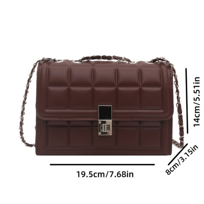 Premium Rhombus Niche Women's Fashion Chain Versatile Shoulder Crossbody Bag