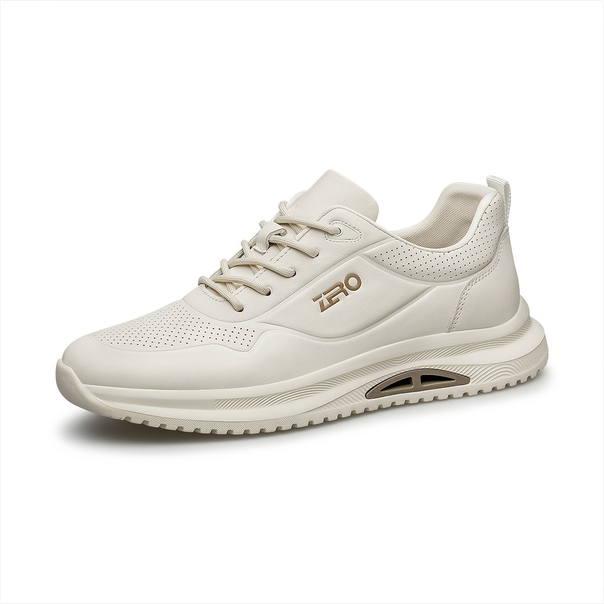 Men's Lightweight Breathable Leather Casual Athletic Shoes