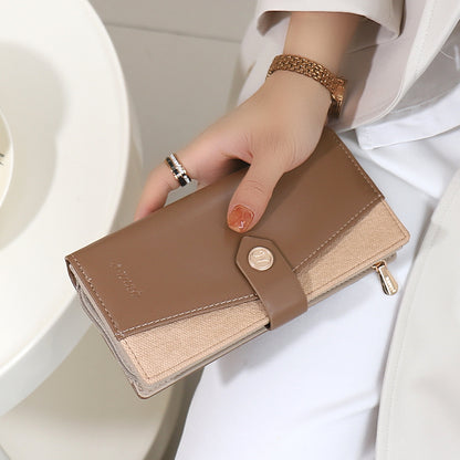 Women's Wallet 2024 New Niche Design High-End Large Capacity Long Card Holder Dual Function