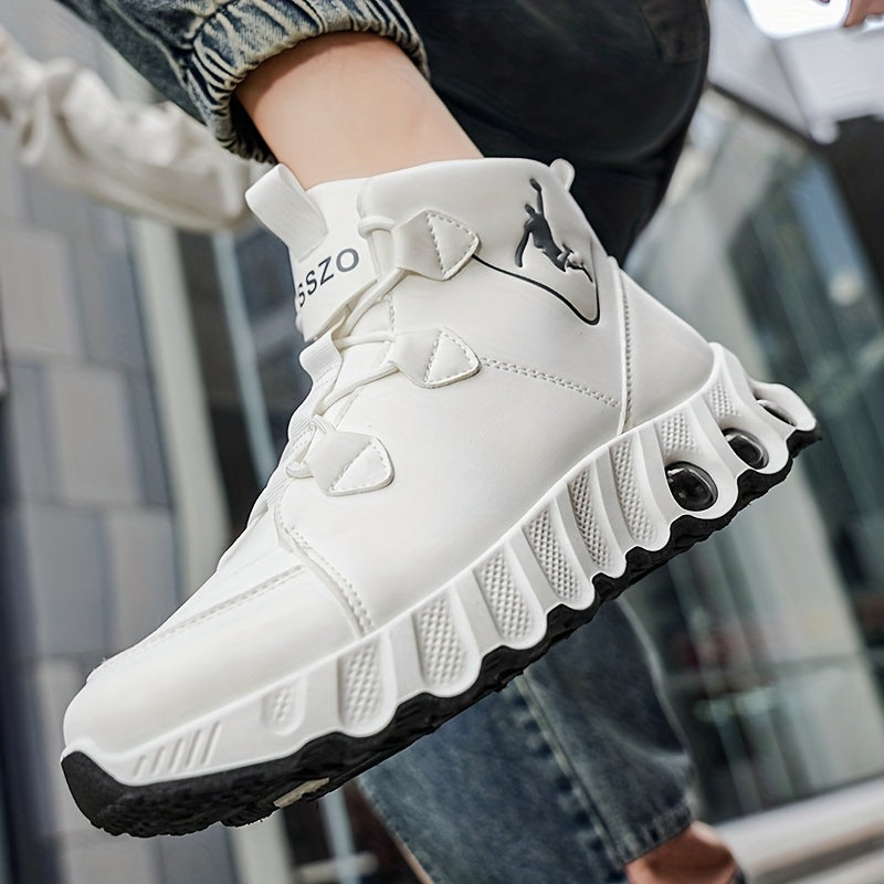 [sneakers] Men'S Mid-Top Basketball Shoes for Outdoor Fashion Trends