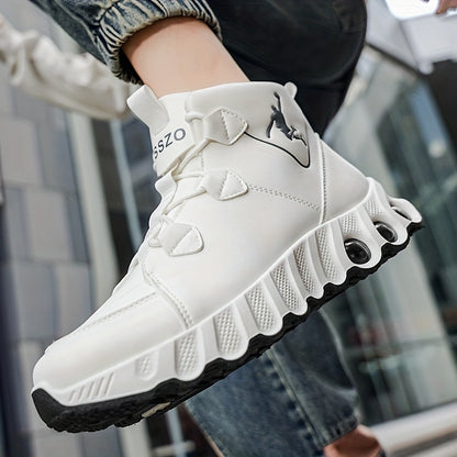 [sneakers] Men'S Mid-Top Basketball Shoes for Outdoor Fashion Trends