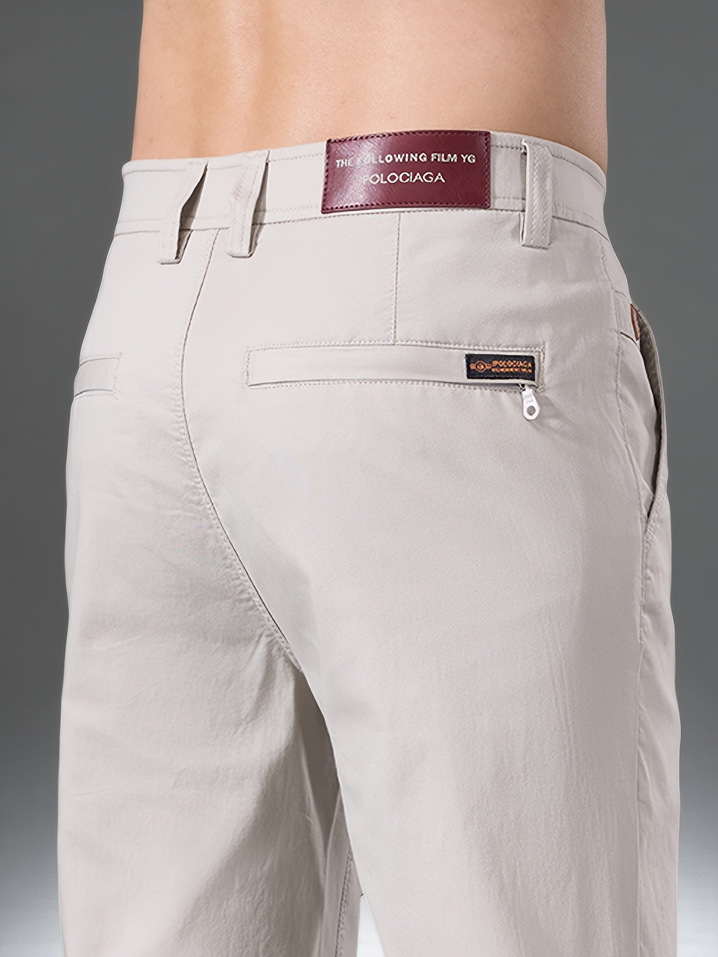 Men's High-End Cotton Twill Chinos - Comfortable Casual Fit