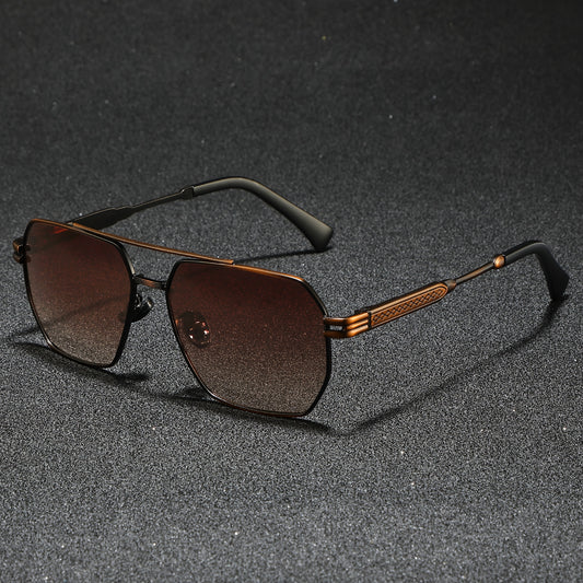 Men's Retro Oversized Polarized Sunglasses for Outdoor Sports