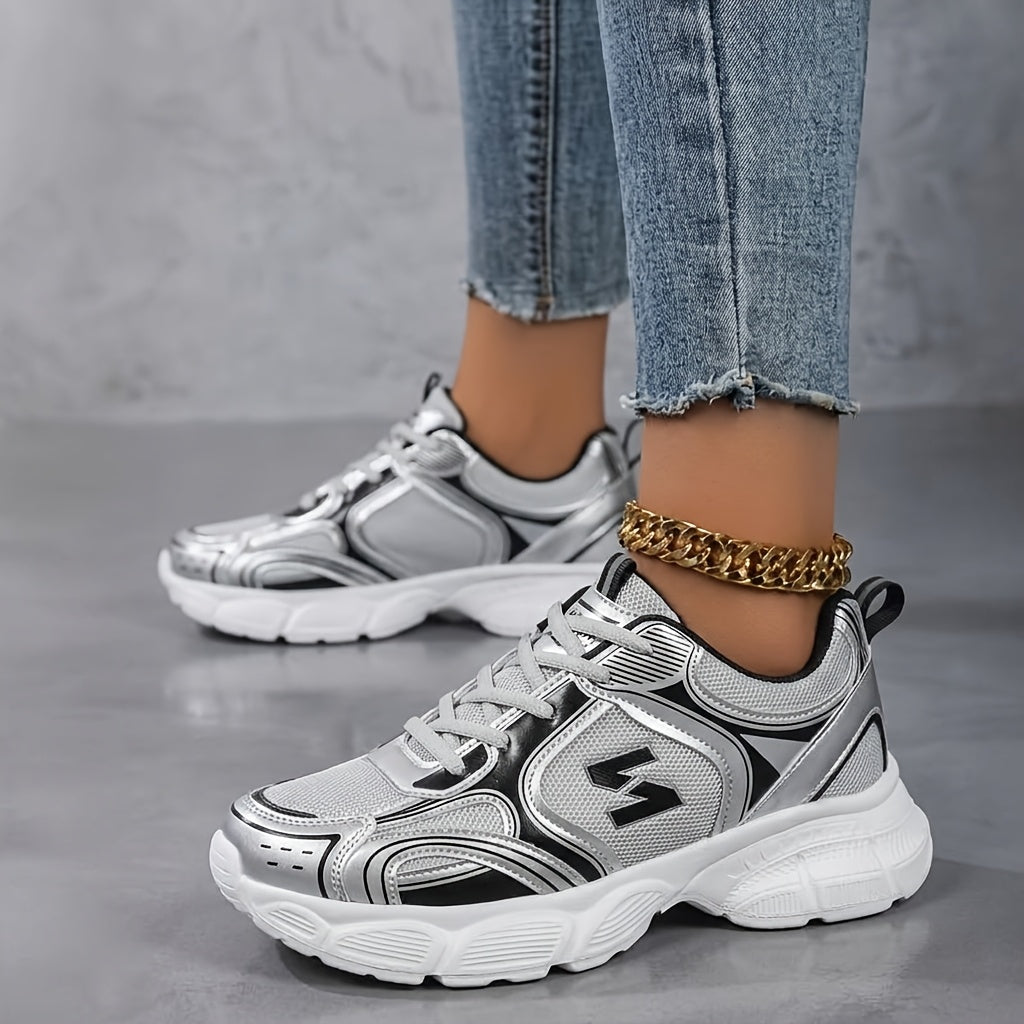 Women's Low-Top Platform Sneakers with Tassel Detail & Traction Sole