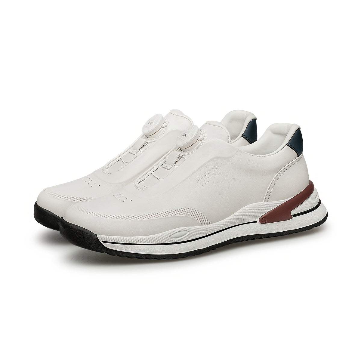 Men's Lightweight Casual Leather Shoes with Cushioning Slip-On