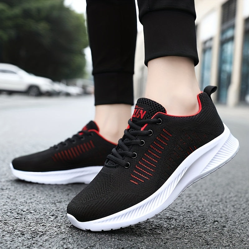 Men's Summer Lightweight Odor-Resistant Breathable Sneakers - Minimalist Lace-Up Training Shoes Suitable for Running, Gym & Casual Wear - Neutral Cushioning, Upper & Sole, Spring/Fall Transition Athletic Footwear - ayq
