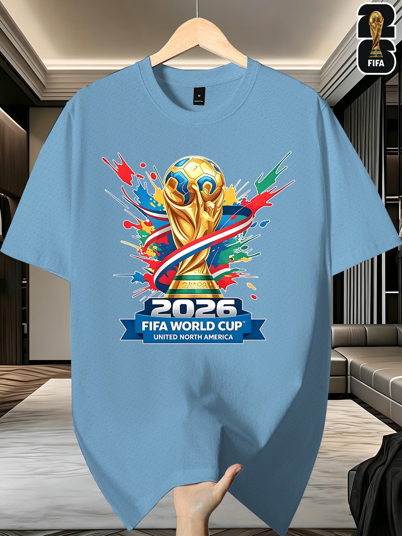 Men's FIFA World Cup Casual Printed Summer T-Shirt