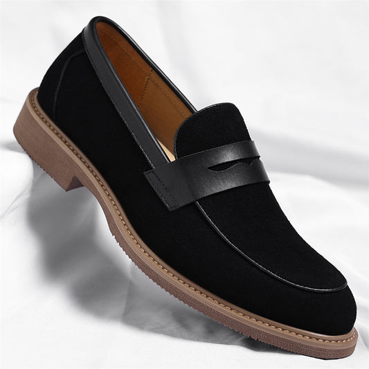 Men's Lift Loafers with Round Toe - British Style Casual Sneakers - ayq