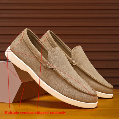 Men's Lightweight PU Loafers Casual Slip-On Sneakers