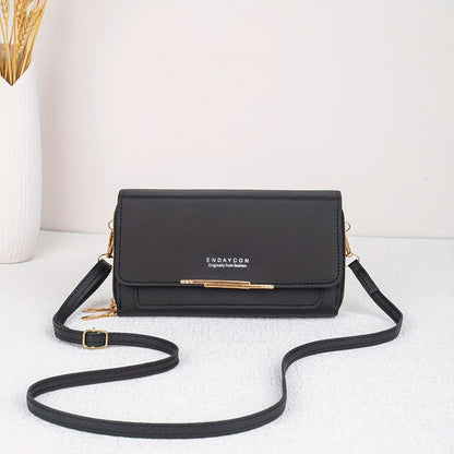 1pc Women's coin purse, mobile phone bag, card holder wallet, handbag, 9pcs Color Choices, coin wallet, handheld coin purse with RFID protection and adjustable shoulder strap