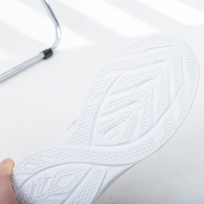 Men's Casual Sneakers Tennis Shoes - Comfortable, Versatile, and Stylish Running, Sports, and Casual Footwear. Black with White Accents, Featuring a Solid Black Synthetic Upper and Durable, Slip-resistant PVC Sole. Lace-up De - ayq