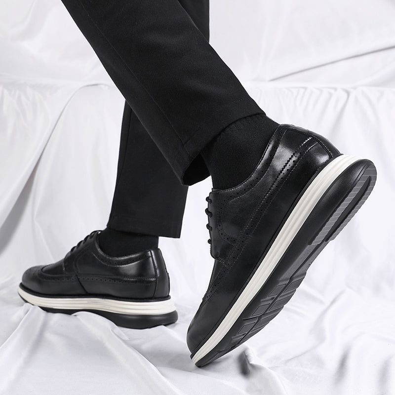 Brooke Lightweight Layered Platform Oxford Lace-Up Shoes