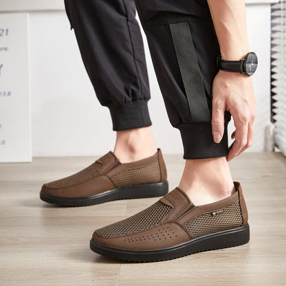 Men's Breathable Slip-On Casual Large Size Sneakers - ayq