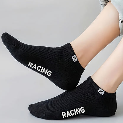 6 Pairs Men's Breathable Short Athletic Socks for Summer
