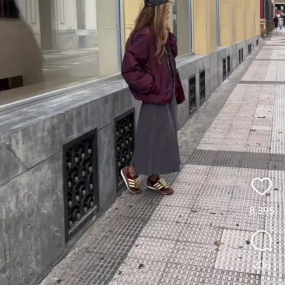 Women'S Double-Sided Reversible Zipper Front Jacket - Leopard Print & Burgundy Casual Coat, Fashionable Thickened Fabric, Durable Outerwear for Trendy Enthusiasts, Leopard Print Jacket, Trendy Outerwear, Doublelayered Design