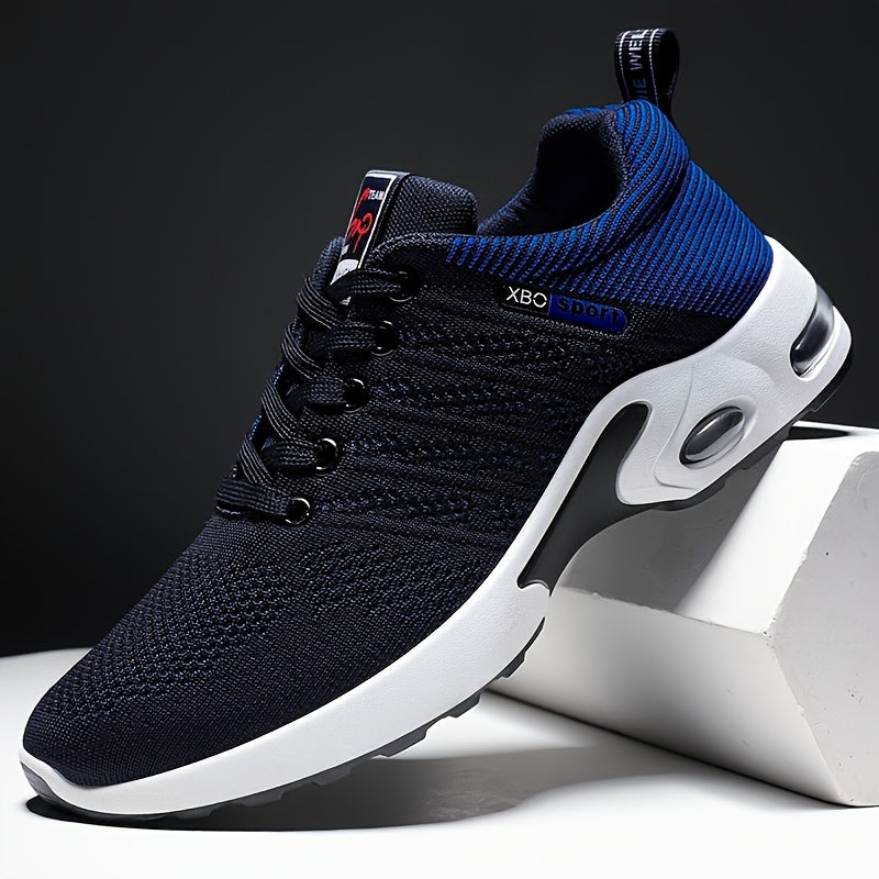 Men's Breathable Low-Top Sports Shoes with Shock Absorption