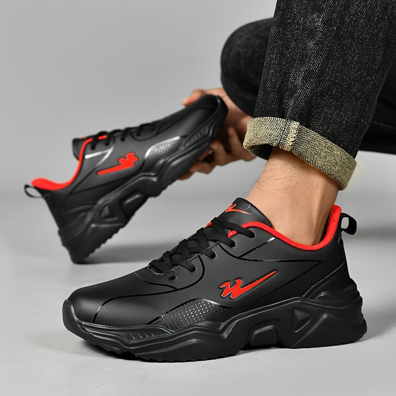 Shuangxing Men's Comfortable Sneakers - Fashionable Running Shoes with Lace-Up Closure, Breathable Fabric Lining, and Durable Sole for Every Season