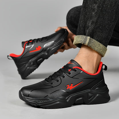 Shuangxing Men's Comfortable Sneakers - Fashionable Running Shoes with Lace-Up Closure, Breathable Fabric Lining, and Durable Sole for Every Season