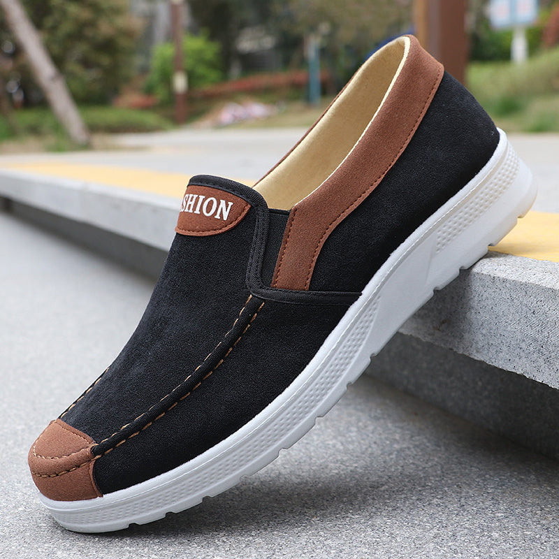 Men'S Low-Top Trail Running and Skateboarding Shoes | Faux Upper, Fabric Insole and Inner, Lace Closure, All-Season Casual Style - ayq