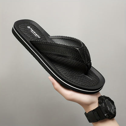 Men's Dual-Tone Anti-Slip Slides with Cushioned EVA Sole