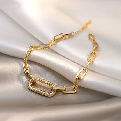 Women's Vintage Boho Zinc Alloy Geometric Square Bracelet