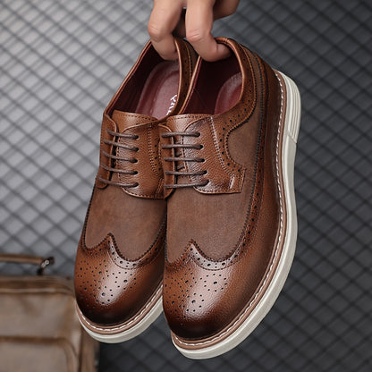 Men's Lightweight Business Casual Loafers, PU Leather