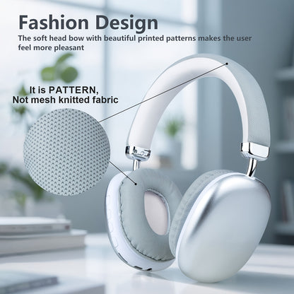 Wireless Over-Ear Headphones with Mic and Type-C Charging