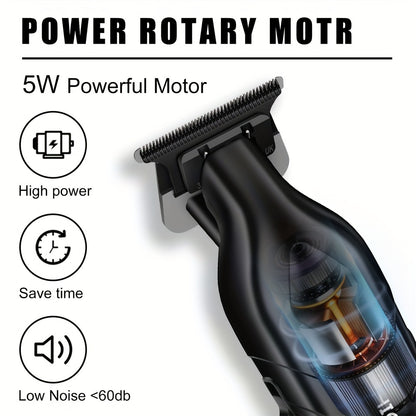 Professional Hair Clippers For Men - Cordless Barber Clippers For Hair Cutting & Grooming, Rechargeable Beard Trimmer