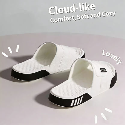 Men's Sporty EVA Cloud Slides with 3cm Non-Slip Sole