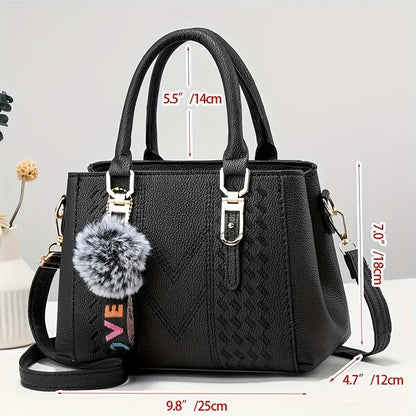 Parent Bag Handbag New Fashion    Ball Pendant Small Tote Bag Thanksgiving Gift for Family
