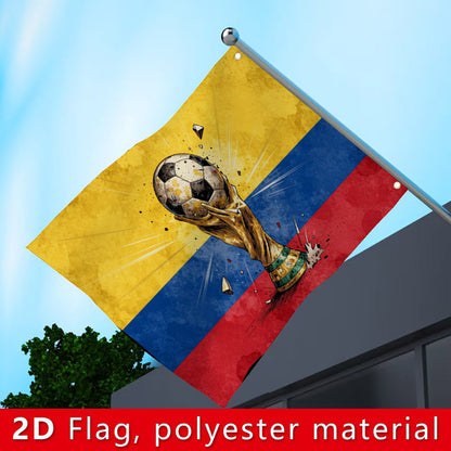 Colombian Flag Football Outdoor Decorative Polyester Flag