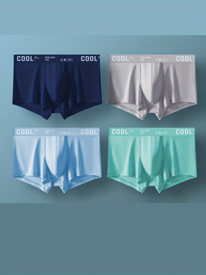 Men's Breathable Ultra-Thin Boxer Briefs, Stretchy & Lightweight
