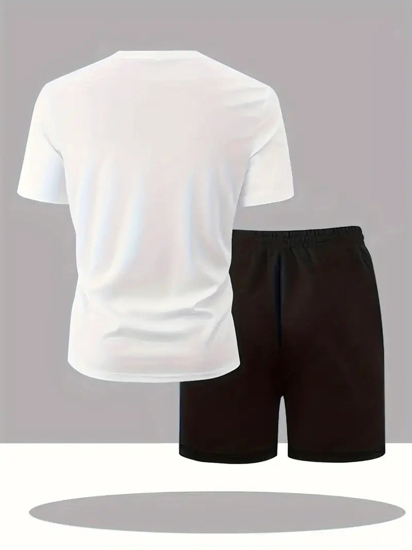 Men's Quick-Dry Swim Set - Breathable Short Sleeve Tee & Boxer Shorts