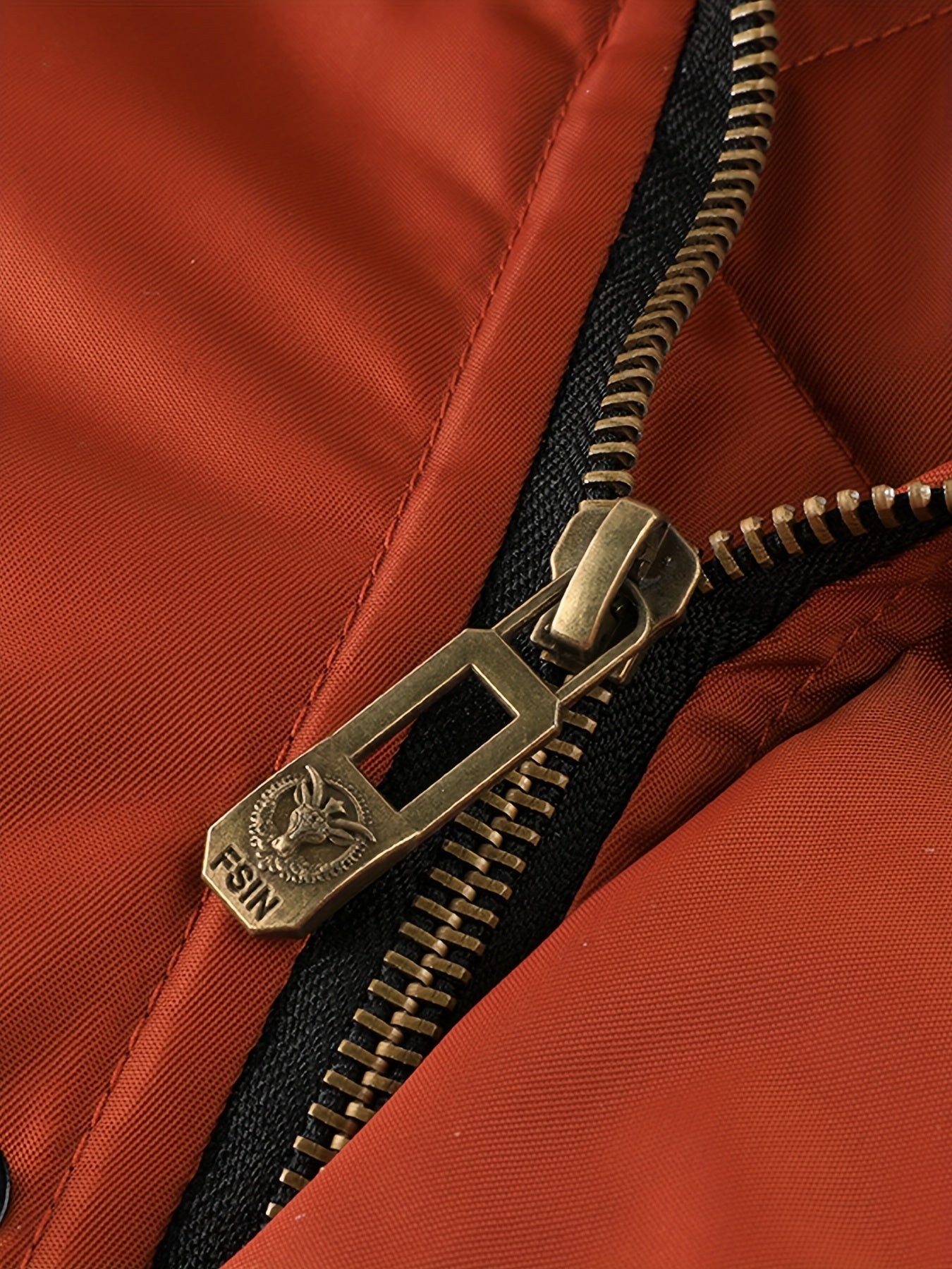 Men'S Winter Jacket with Full-Zip Closure, Hooded Insulated Coat - Bright Orange Cold Weather Outerwear, Zippered Pockets & Hood - Non-Stretch Fabric for Hiking, Commuting, Everyday - Fall/Winter Jacket for Adults, Outdoor Ac