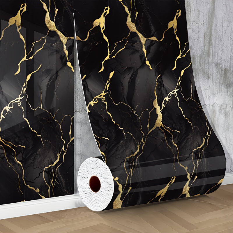 3D Marble Peel & Stick Wallpaper Panels with Thick Foam