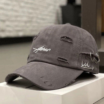 Vintage Distressed Soft Top Baseball Cap for Women - Lightweight Sprin