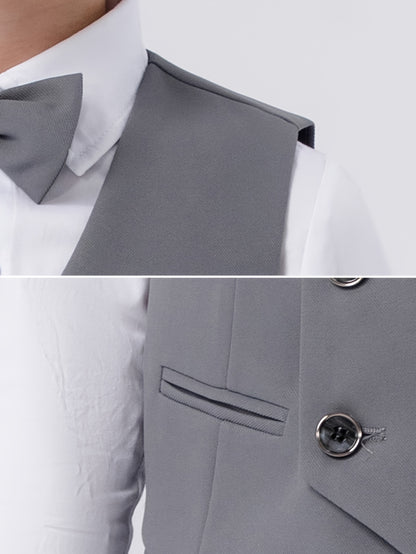 Boys' British-Style Vest and Pants Set for Spring & Autumn