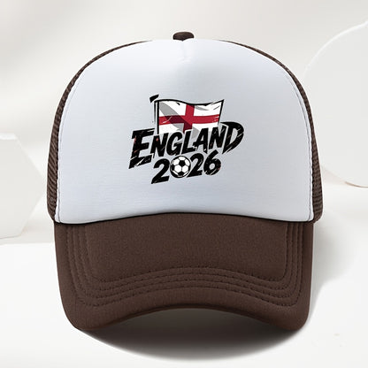 Unisex England 2026 Print Baseball Cap Duckbill Hat for Spring Summer